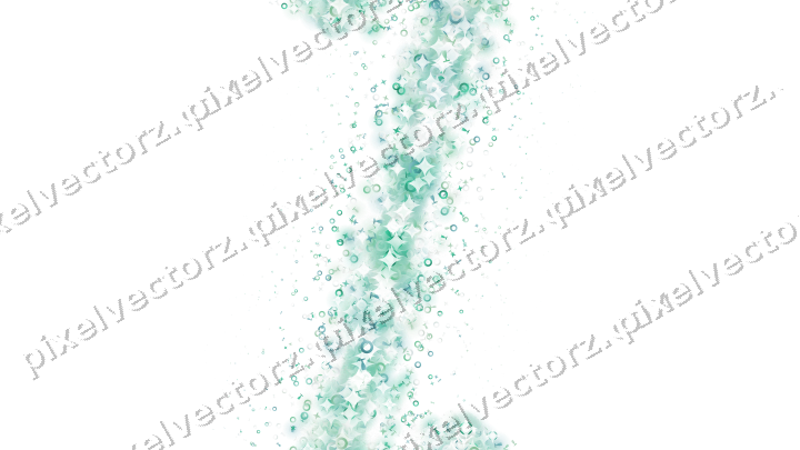 Nahtloses Glitzerband in Grün und Petrol auf transparentem Grund