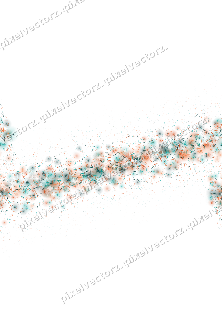 Nahtloses Glitzerband aus Splittern in Orange auf transparentem Grund