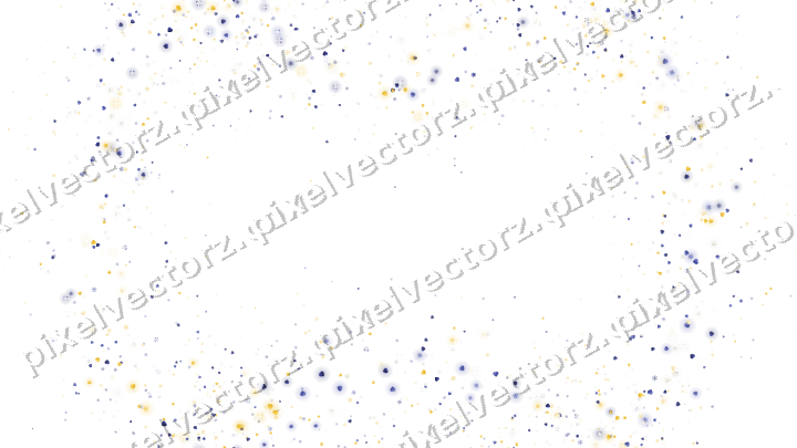 Nahtloser Glitzerkranz in Dunkelblau auf transparentem Grund