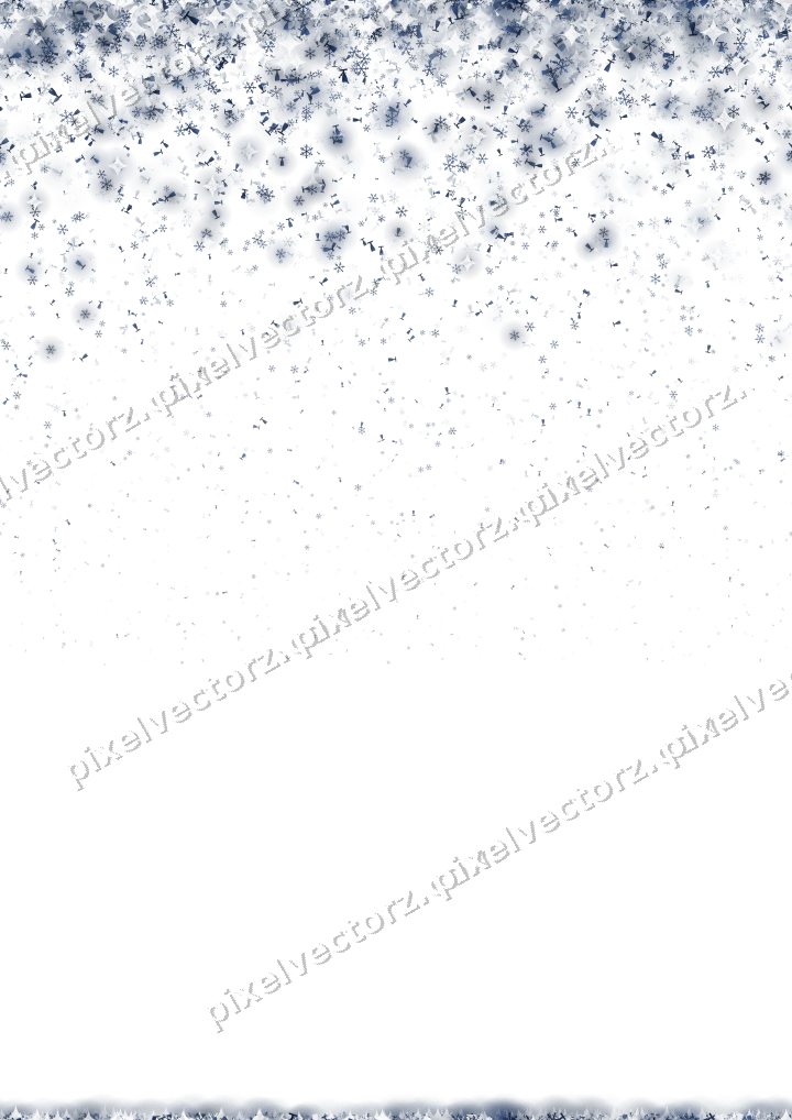 Nahtloser Glitzerregen in Dunkelblau und Weiß auf transparentem Grund