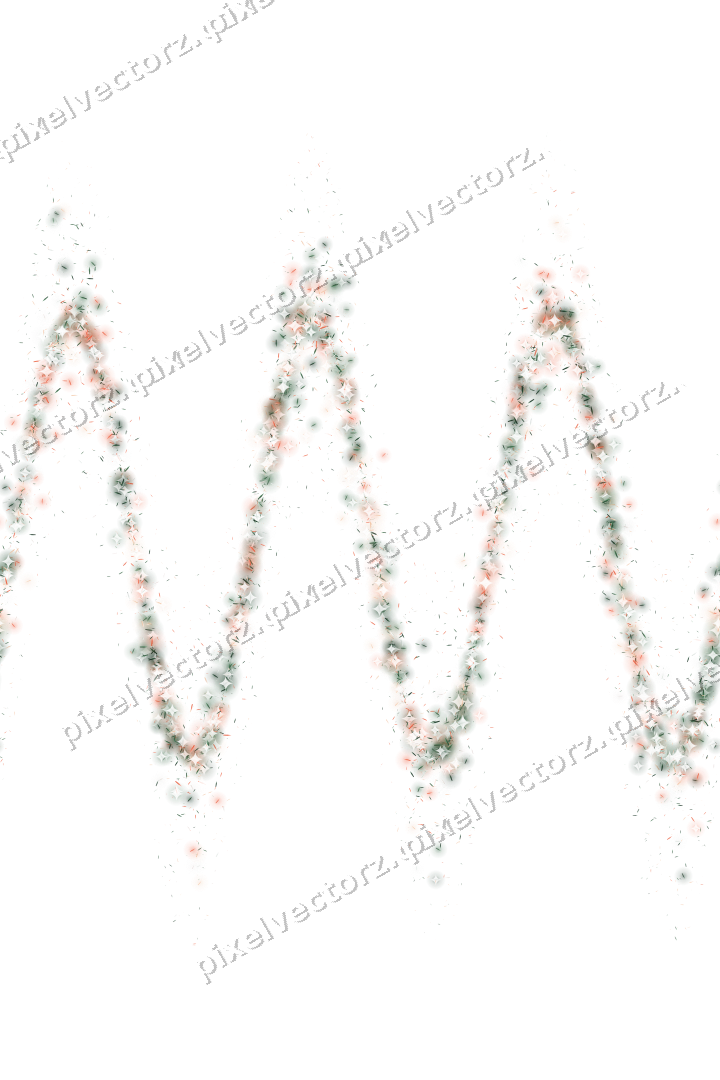 Nahtlose Glitzerwelle aus Splittern auf transparentem Grund