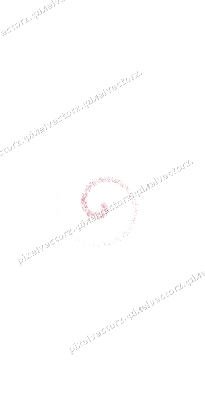 Nahtlose Glitzerspirale aus Herzen auf transparentem Grund