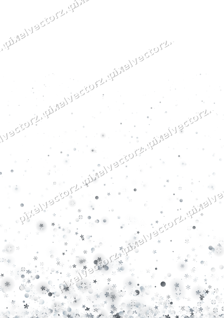 Glitzeraufstieg aus Sternen und Schneeflocken auf transparentem Grund