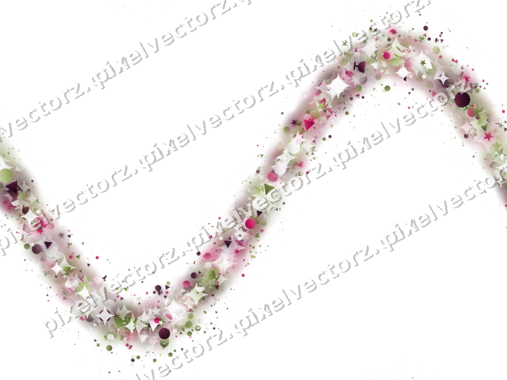 Nahtlose Glitzerwelle in Limette und Rosa auf transparentem Grund