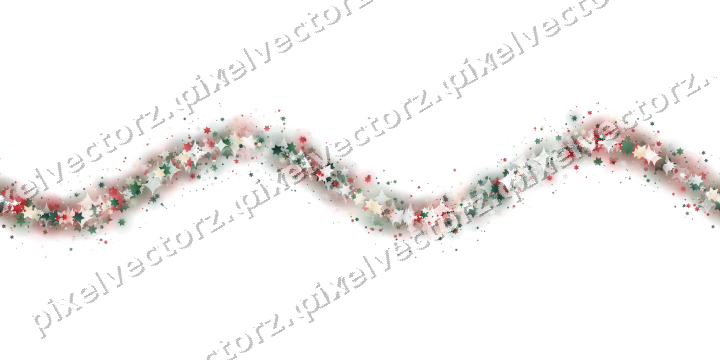 Nahtlose Glitzerwelle aus Sternen auf transparentem Grund