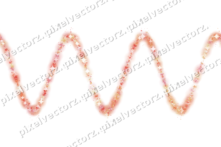 Nahtlose Glitzerwelle aus Sektschalen in Rot auf transparentem Grund
