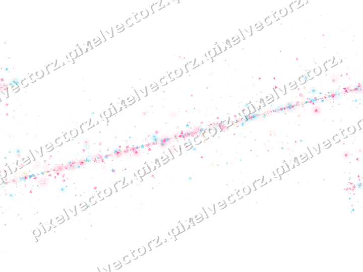 Nahtloses Glitzerband aus Blüten und Dreiecken auf transparentem Grund