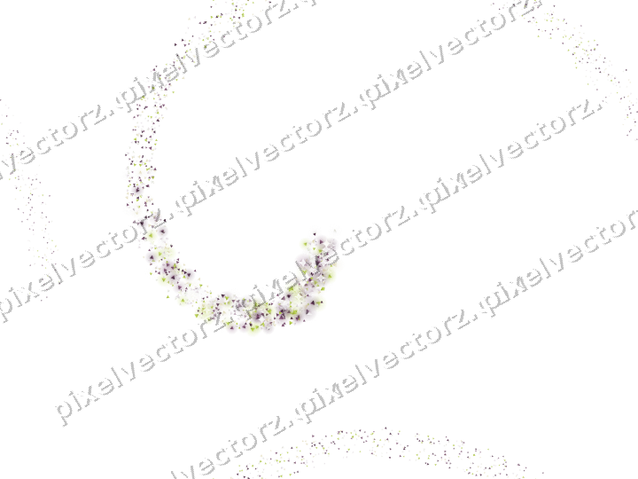 Nahtlose Glitzerspirale aus Dreiecken auf transparentem Grund