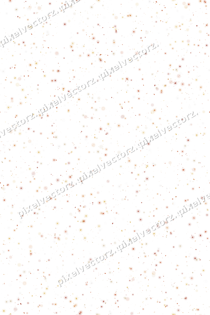 Nahtlose Glitzerstreuung in Orange auf transparentem Grund