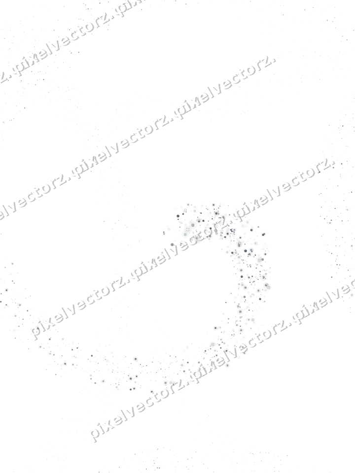 Nahtlose Glitzerspirale aus Punkten auf transparentem Grund