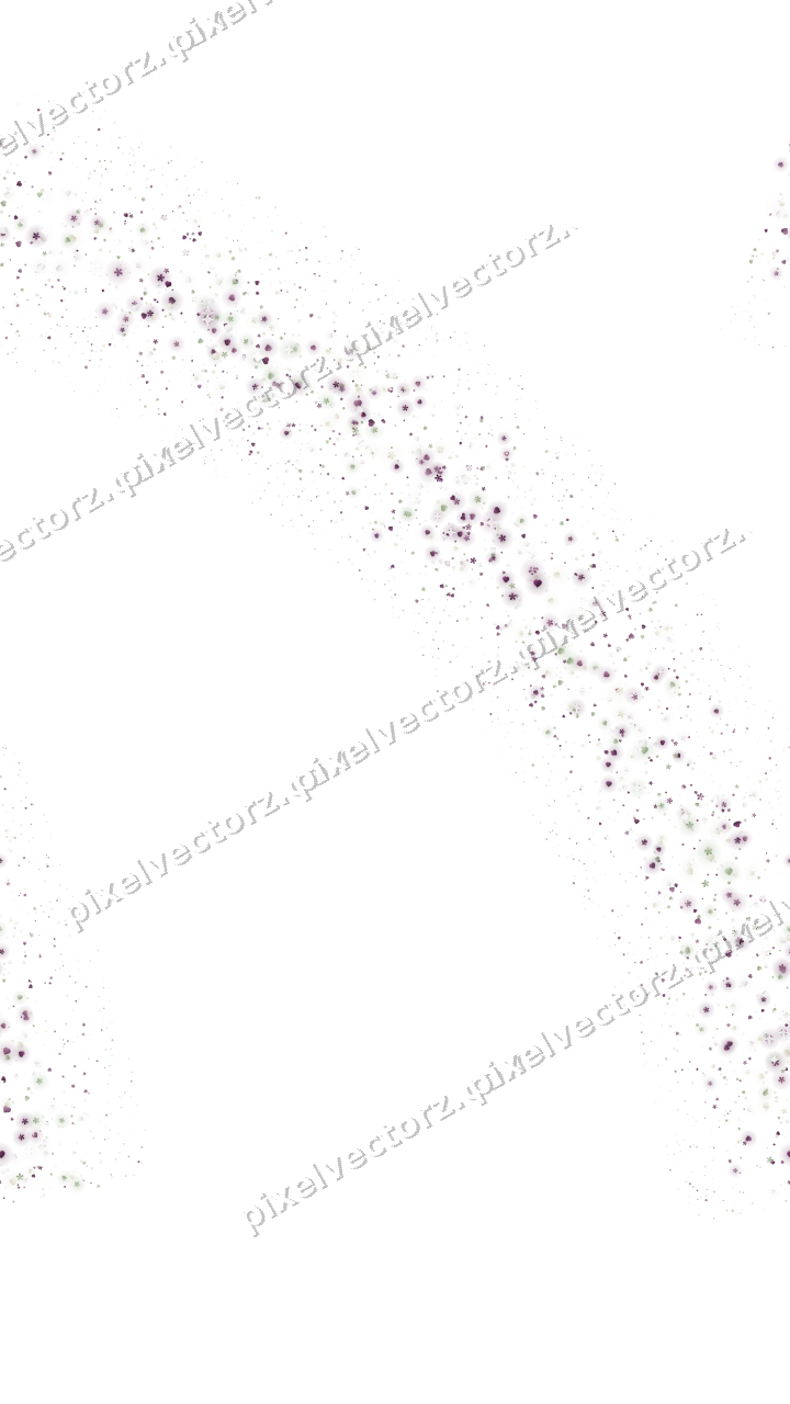 Nahtloser Glitzerbogen aus Herzen und Blüten auf transparentem Grund