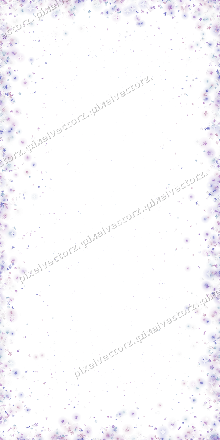 Nahtlose Glitzervignette in Violett und Blau auf transparentem Grund