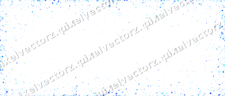 Nahtlose Glitzervignette in Türkis und Blau auf transparentem Grund
