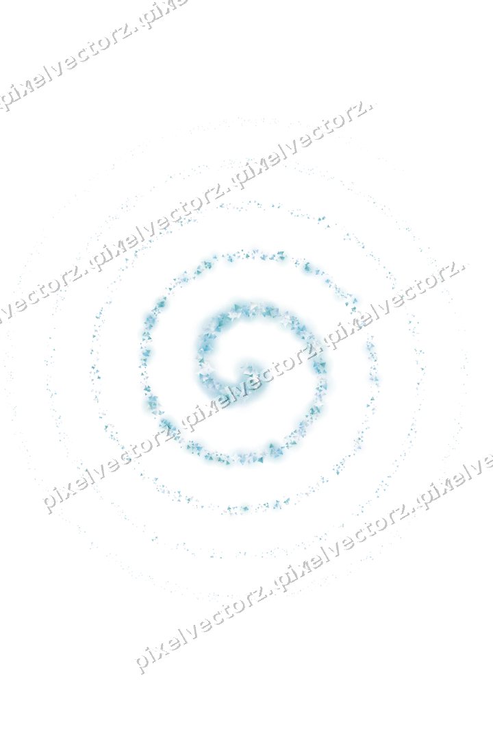 Nahtlose Glitzerspirale aus Dreiecken auf transparentem Grund