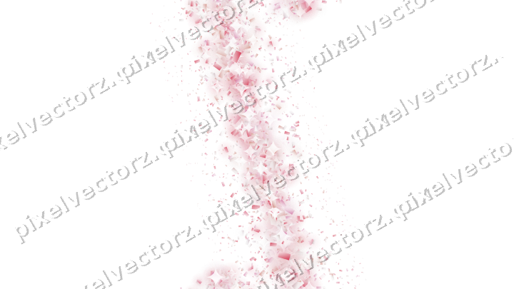 Nahtloses Glitzerband aus Konfetti auf transparentem Grund