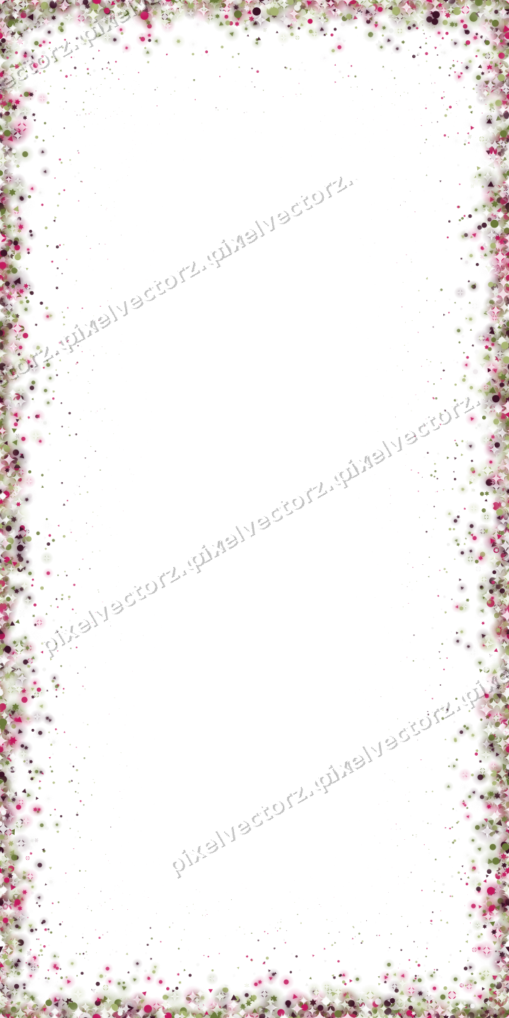 Nahtlose Glitzervignette in Limette und Rosa auf transparentem Grund