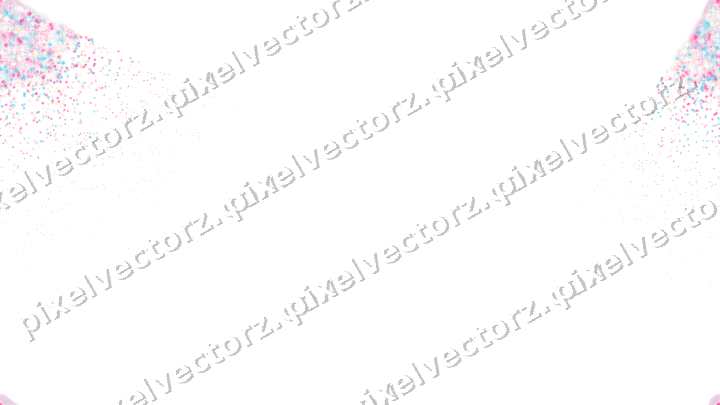 Nahtloser Glitzerfächer aus Punkten in Rosa auf transparentem Grund