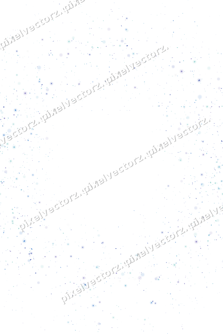 Nahtloser Glitzerkranz aus Funken und Blüten auf transparentem Grund