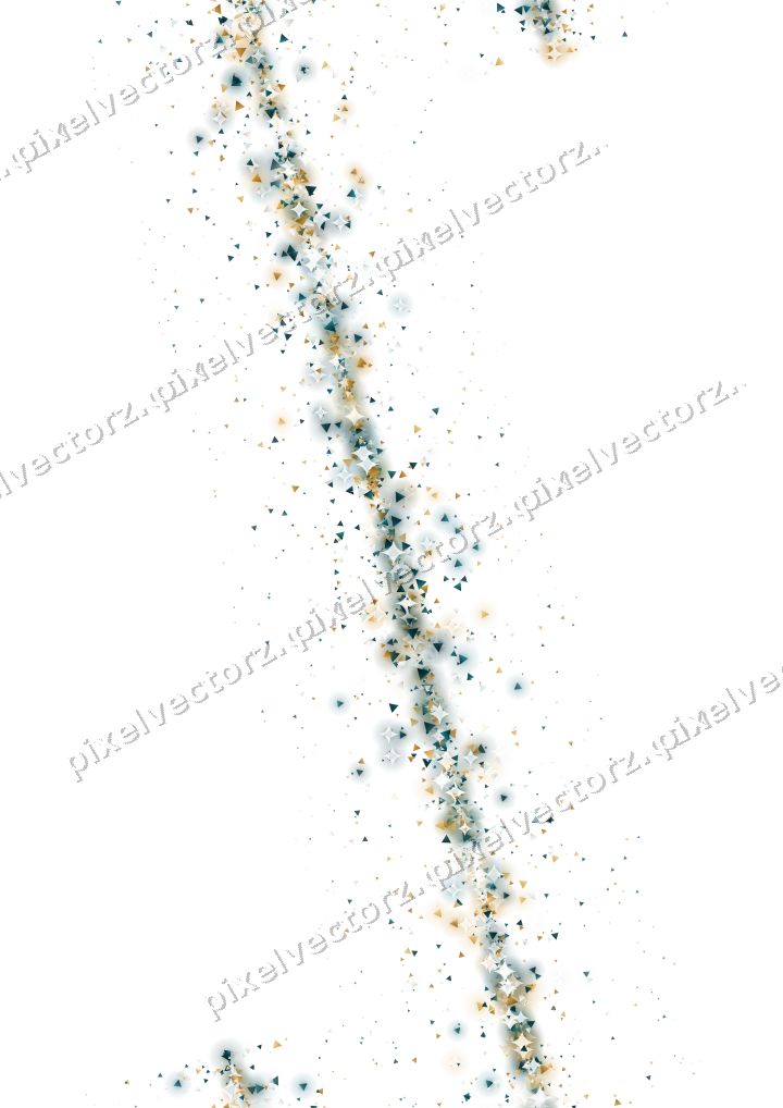 Nahtloses Glitzerband aus Dreiecken auf transparentem Grund