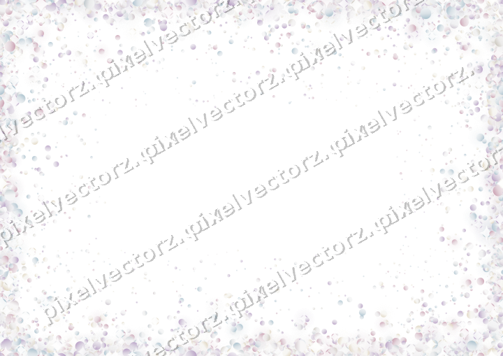 Nahtlose Glitzervignette aus Punkten auf transparentem Grund