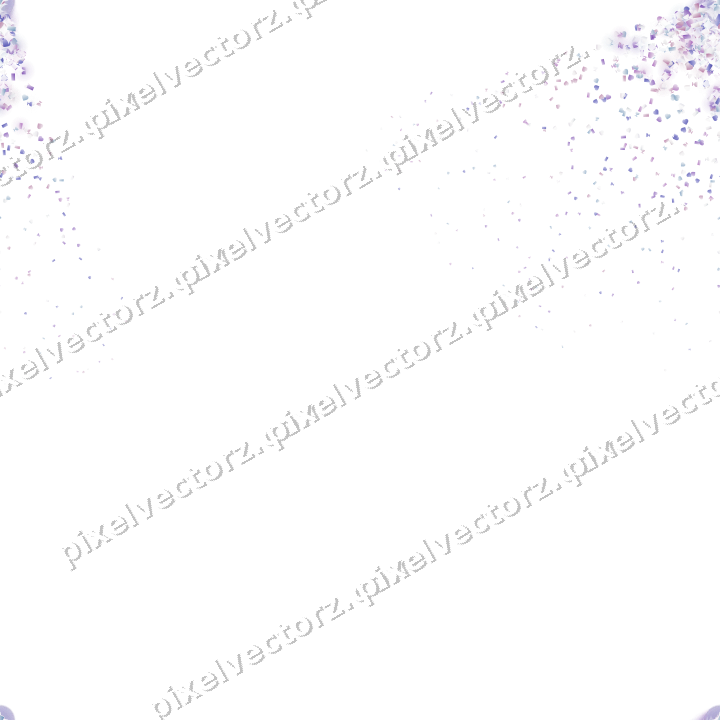 Nahtloser Glitzerfächer in Violett und Blau auf transparentem Grund