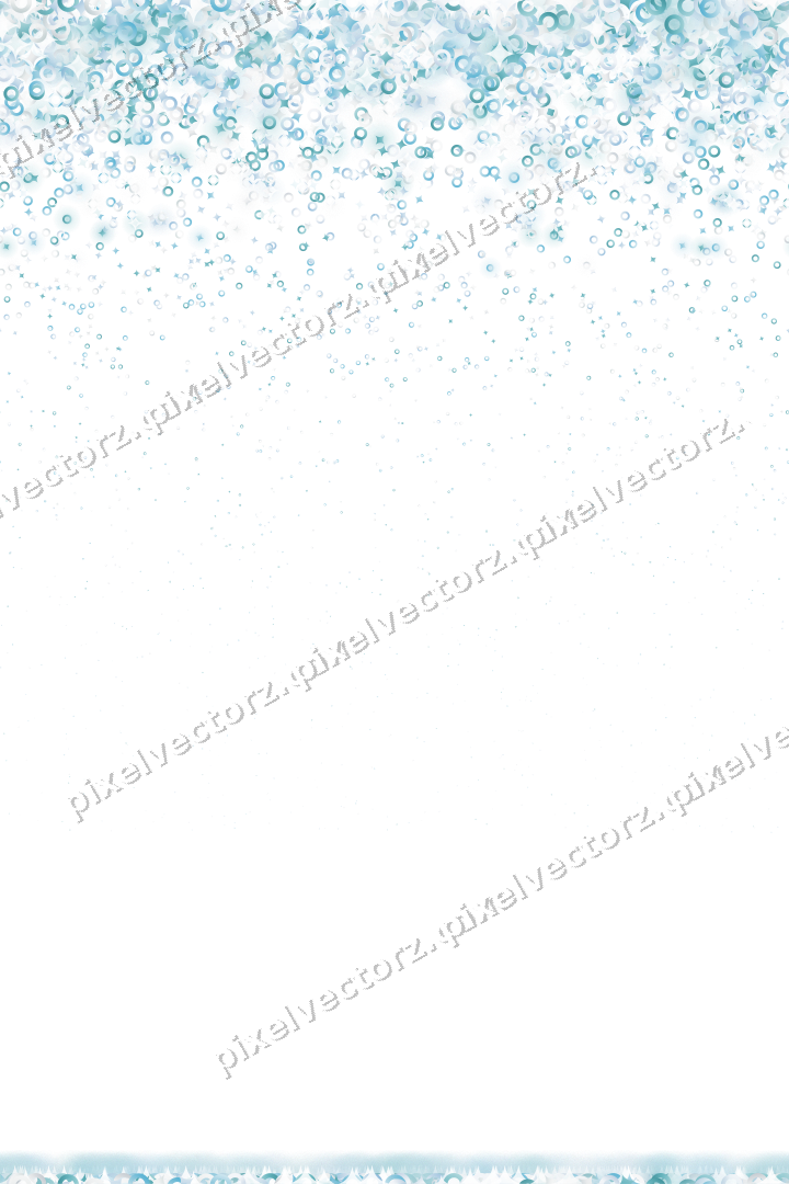 Nahtloser Glitzerregen aus Funken und Ringen auf transparentem Grund