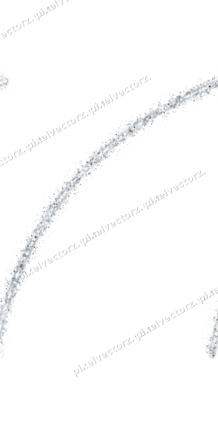 Nahtloser Glitzerbogen in Blassblau auf transparentem Grund