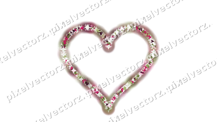 Nahtloses Glitzerherz in Limette und Rosa auf transparentem Grund