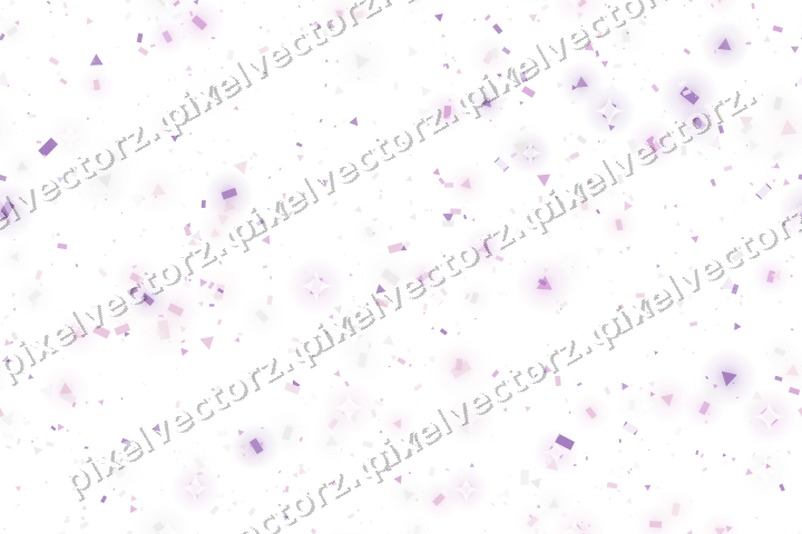 Nahtlose Glitzerstreuung in Magenta auf transparentem Grund
