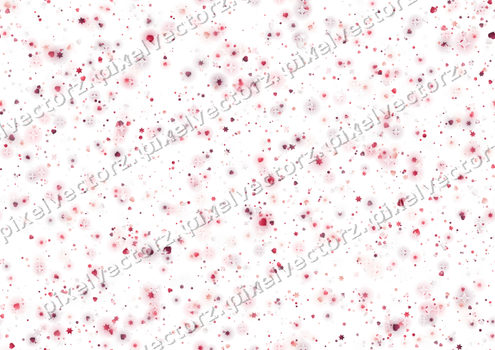 Nahtlose Glitzerstreuung in Rosa und Rot auf transparentem Grund