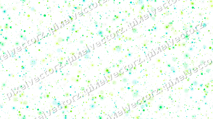 Nahtlose Glitzerstreuung in Grün und Limette auf transparentem Grund