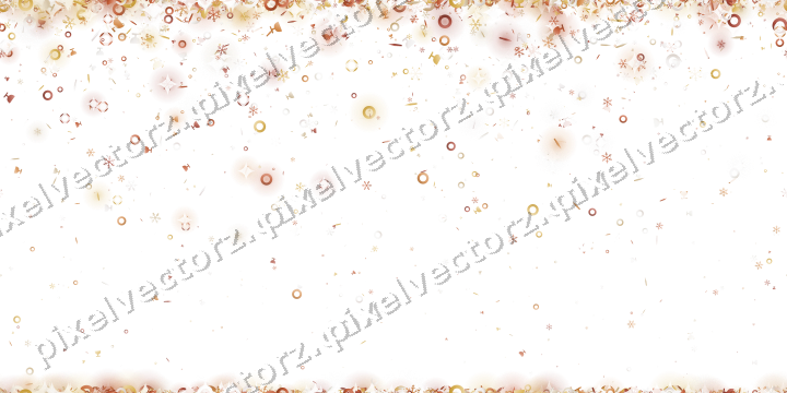 Nahtloser Glitzerregen in Orange und Bernstein auf transparentem Grund