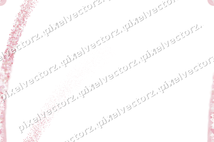 Nahtloser Sternenschweif aus Punkten auf transparentem Grund