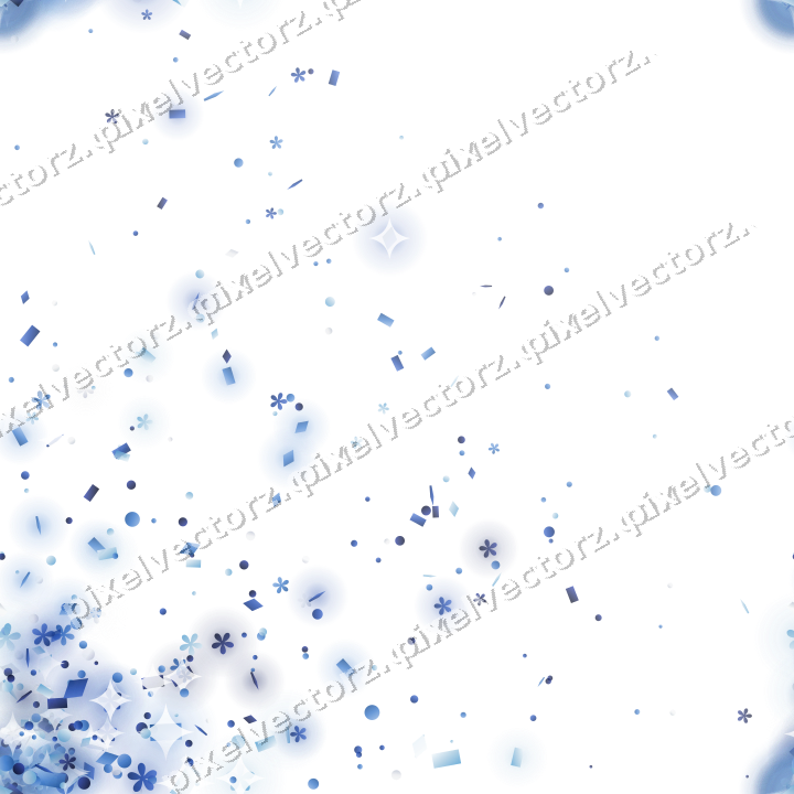 Nahtloser Glitzerfächer aus Blüten und Rauten auf transparentem Grund