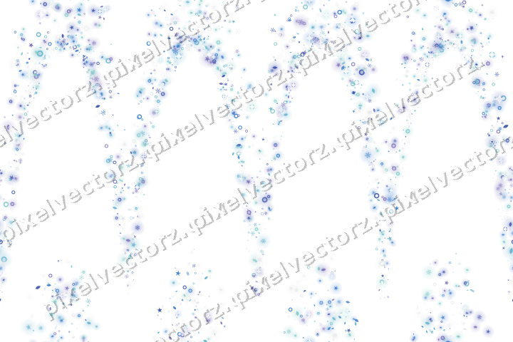Nahtlose Glitzergirlande in Blau und Türkis auf transparentem Grund
