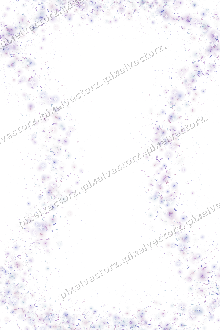 Nahtloser Glitzerkranz in Violett und Blau auf transparentem Grund