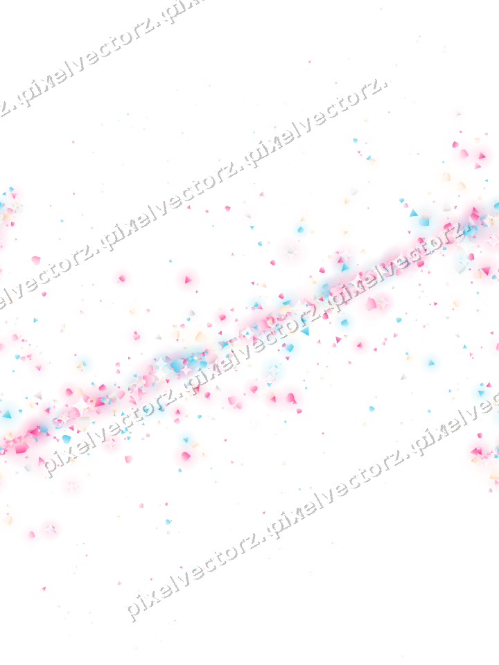 Nahtloses Glitzerband aus Herzen und Dreiecken auf transparentem Grund