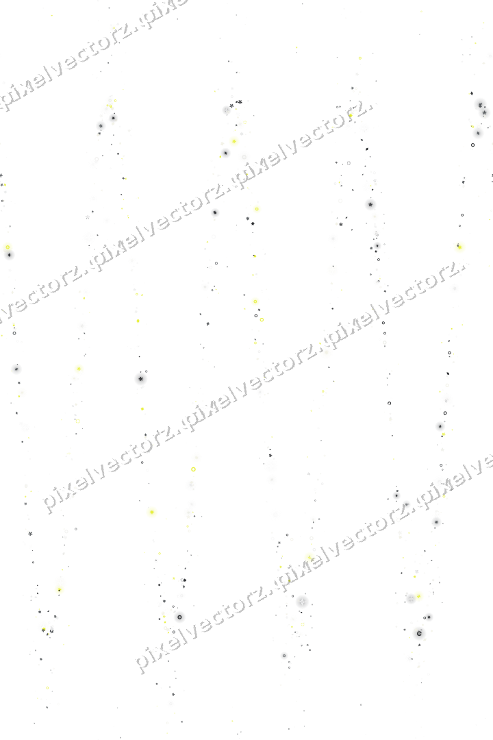Nahtlose Glitzerwelle aus Sternen und Blüten auf transparentem Grund