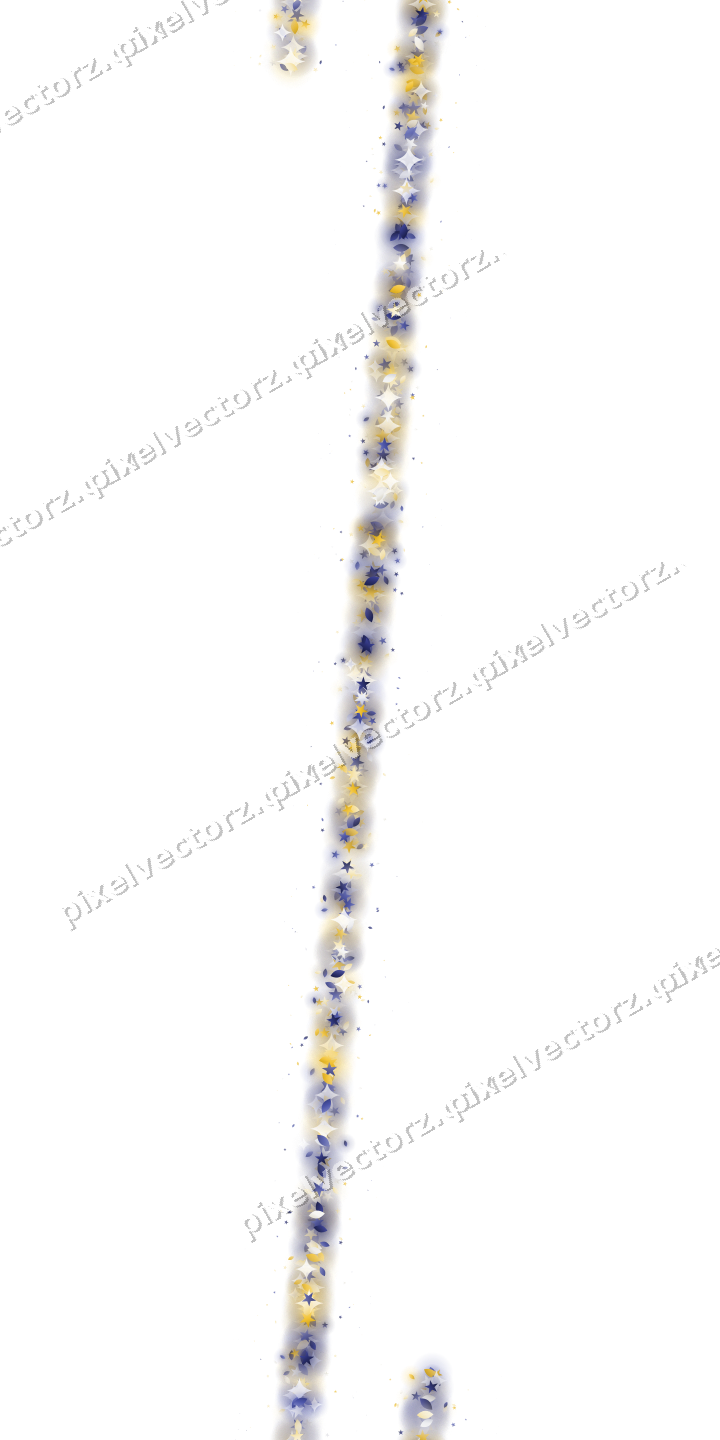 Nahtloses Glitzerband aus Sternen und Tropfen auf transparentem Grund
