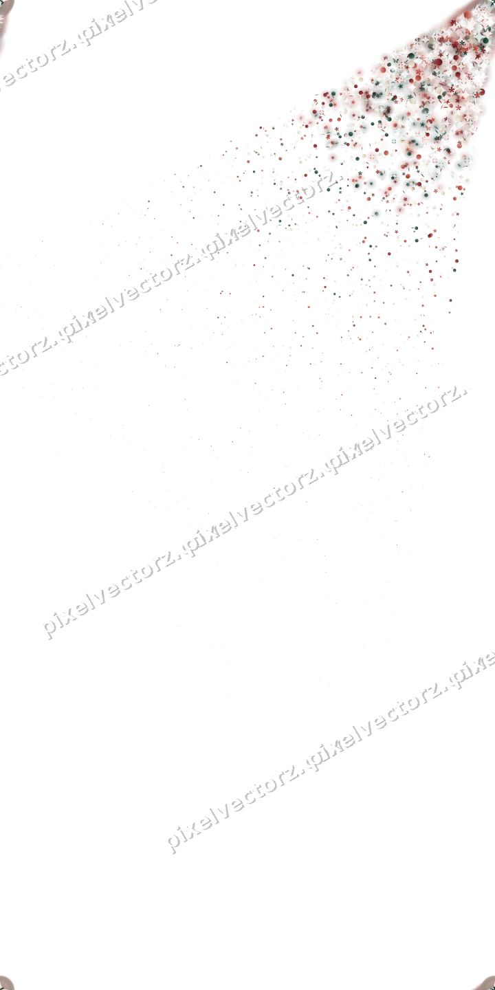 Nahtloser Glitzerfächer aus Sternen und Blüten auf transparentem Grund