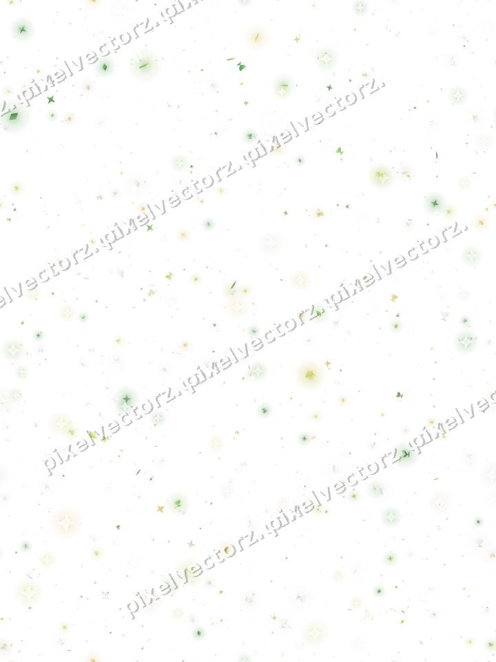 Nahtlose Glitzerstreuung in Limette und Gelb auf transparentem Grund