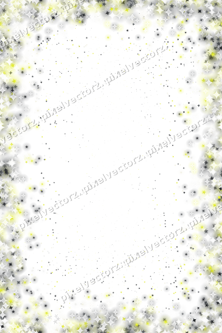 Nahtlose Glitzervignette in Gelb und Grau auf transparentem Grund
