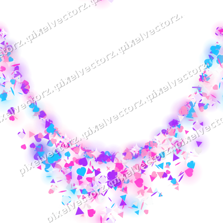 Nahtlose Glitzergirlande in Magenta auf transparentem Grund