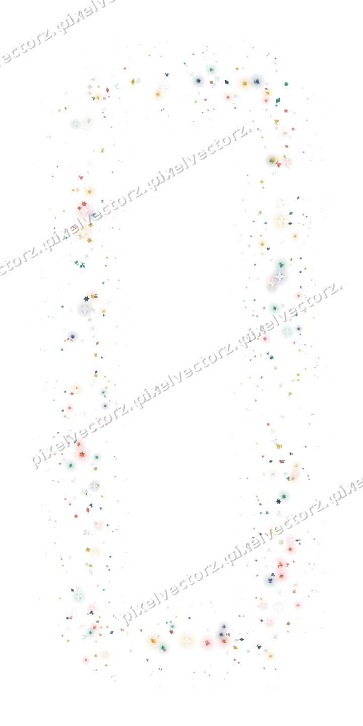 Nahtloser Glitzerrahmen in Bernstein und Grün auf transparentem Grund
