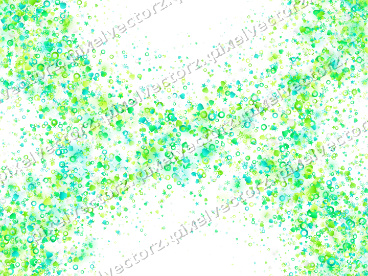 Nahtloser Glitzerkranz in Grün und Limette auf transparentem Grund