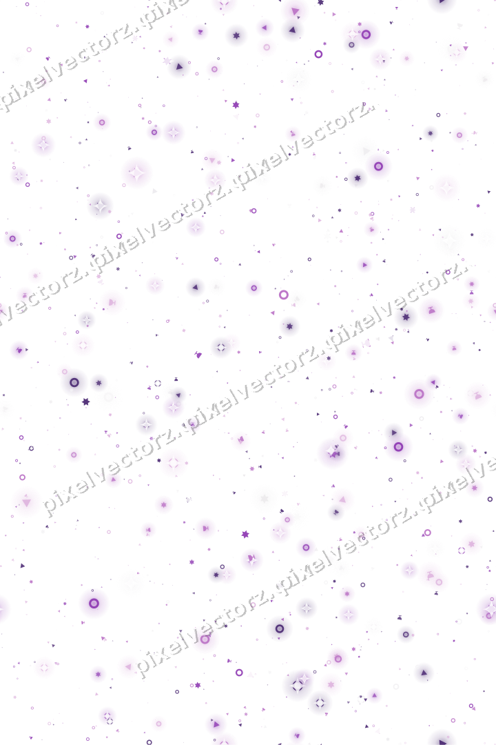 Nahtlose Glitzerstreuung in Violett auf transparentem Grund