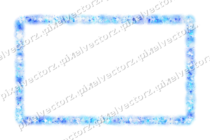 Nahtloser Glitzerrahmen in Türkis und Blau auf transparentem Grund