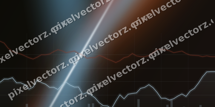Leuchtender Neon Diagramm Hintergrund in Türkis und Rot