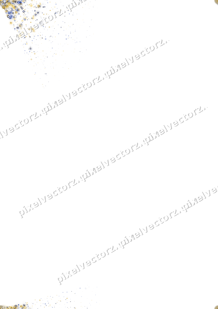 Nahtloser Glitzerfächer aus Funken und Ringen auf transparentem Grund