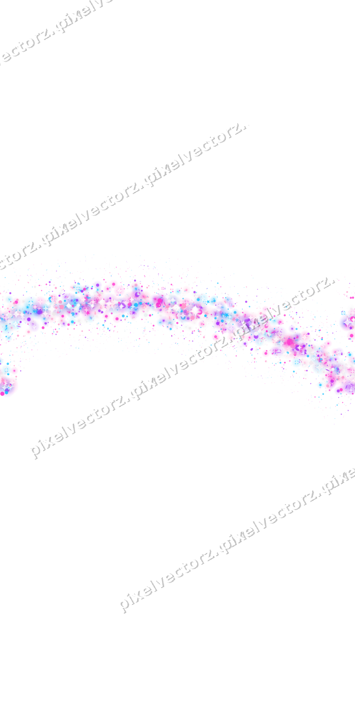 Nahtloser Glitzerbogen aus Sternen und Punkten auf transparentem Grund